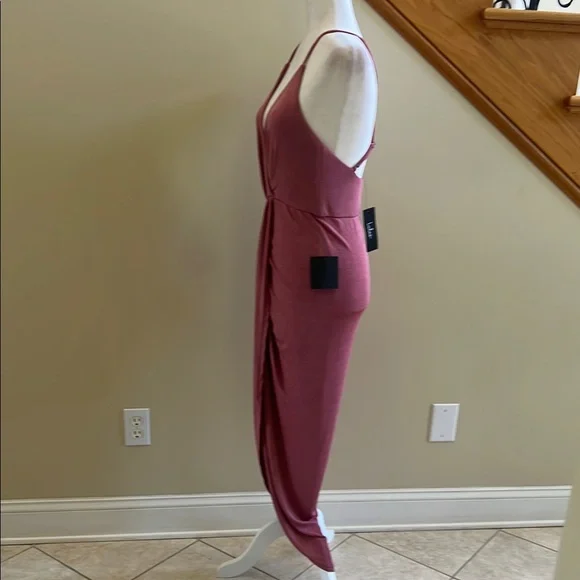 Lulus Elegant Mauve Spaghetti Strap Dress Size Medium New With Tags - Picture 5 of 11